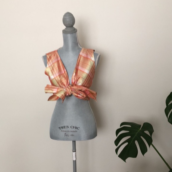 Ellen Tracy 100% Silk Wrap Top - Picture 5 of 11